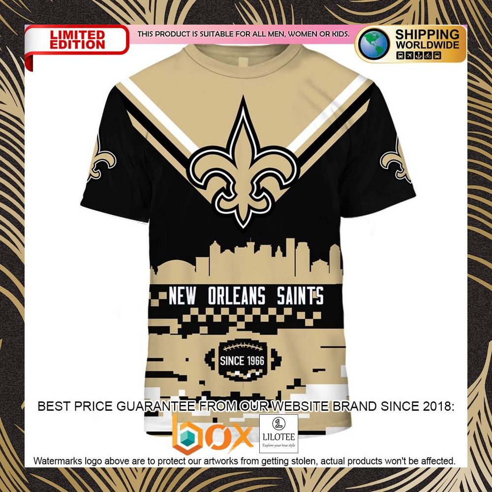 BEST New Orleans Saints Black 3D Shirt, Hoodie 2