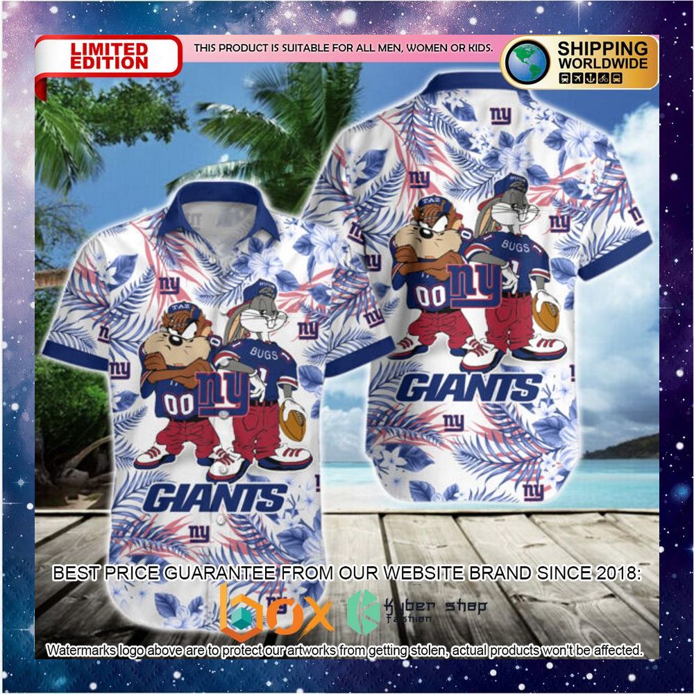 BEST Bugs Bunny Taz New York Giants Hawaii Shirt 4