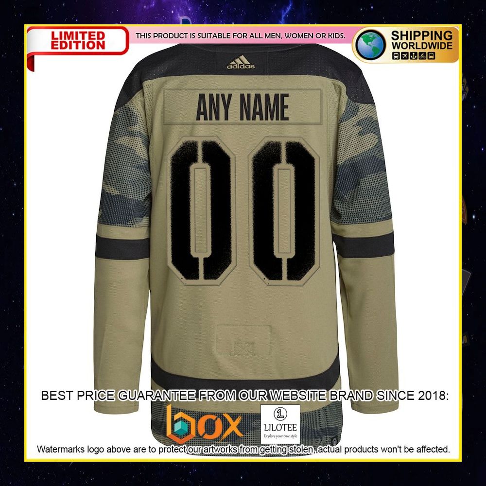 NEW New York Islanders Adidas Military Appreciation Team Custom Camo Premium Hockey Jersey 6