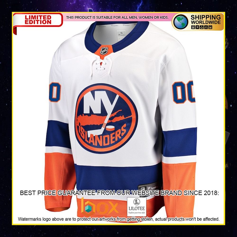 NEW New York Islanders Fanatics Branded Home Custom Blue Premium Hockey Jersey 11