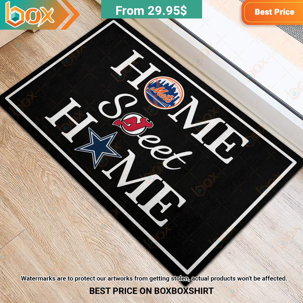 New York Mest New York Devils Dallas Cowboys Sweet Home Doormat 6