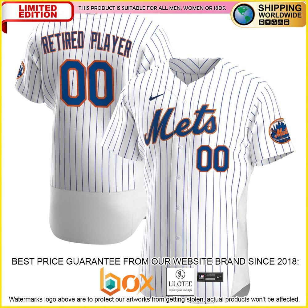 HOT New York Mets Team White Baseball Jersey Shirt 1
