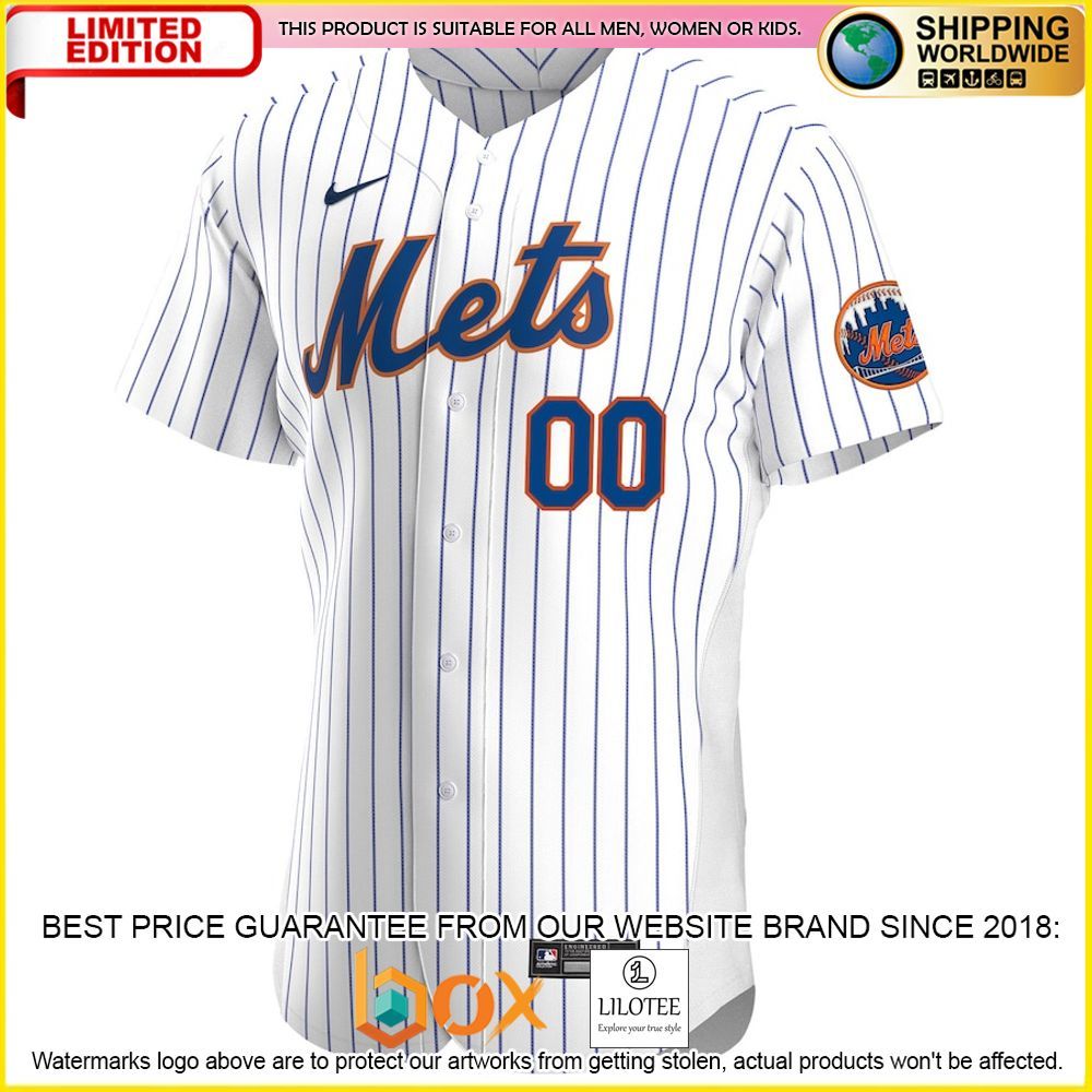 HOT New York Mets Team White Baseball Jersey Shirt 2