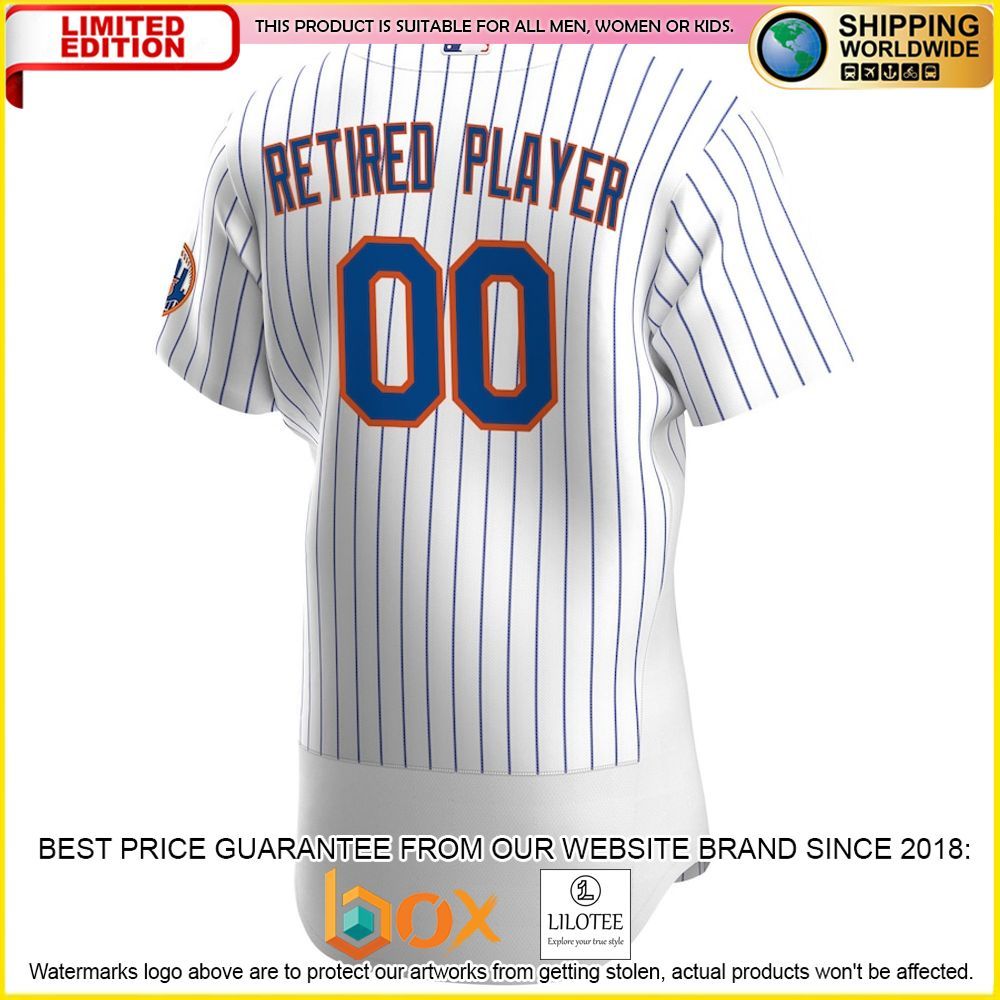 HOT New York Mets Team White Baseball Jersey Shirt 3