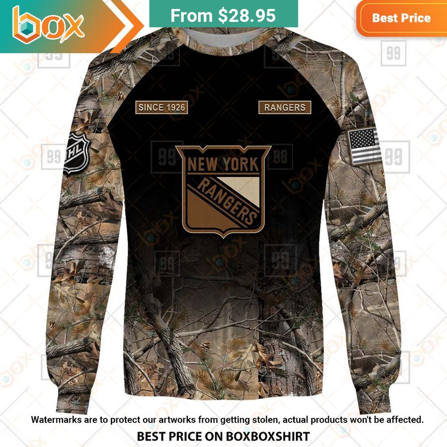 BEST New York Rangers Hunting Camouflage Custom Shirt 4