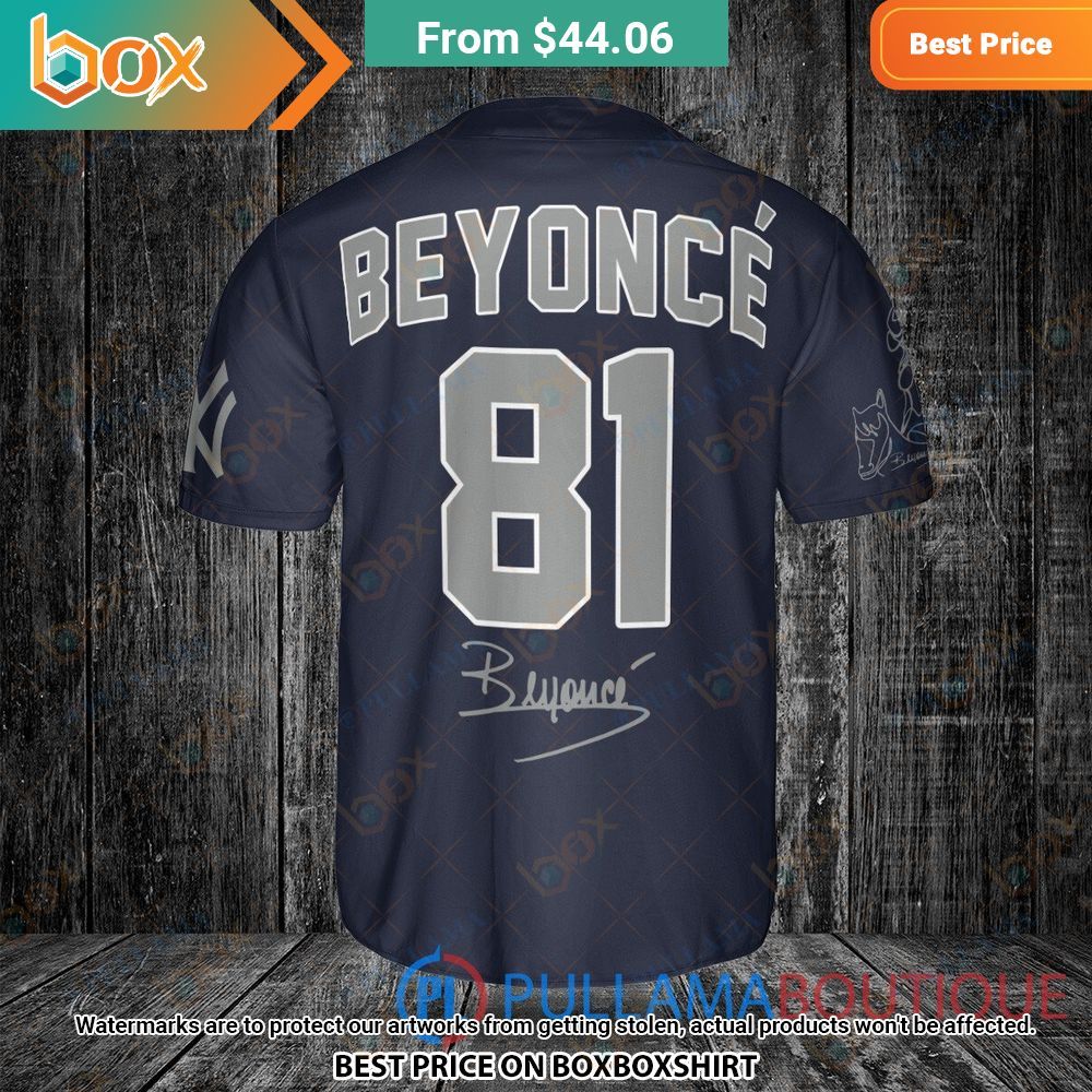 New York Yankees Beyonce Navy Baseball Jersey 5