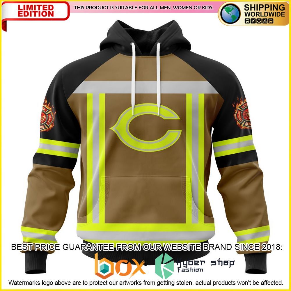 NEW NFL Chicago Bears Firefighter Personalized Shirt, Hoodie 1