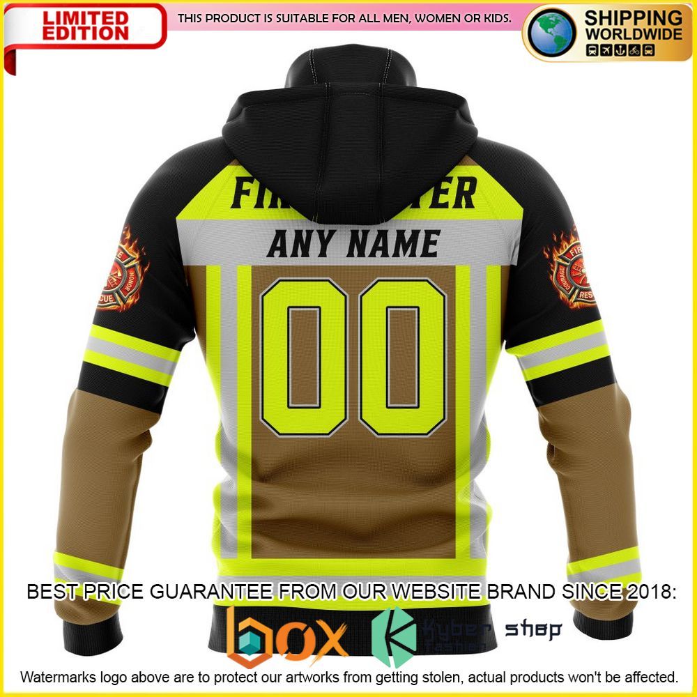 NEW NFL Chicago Bears Firefighter Personalized Shirt, Hoodie 5