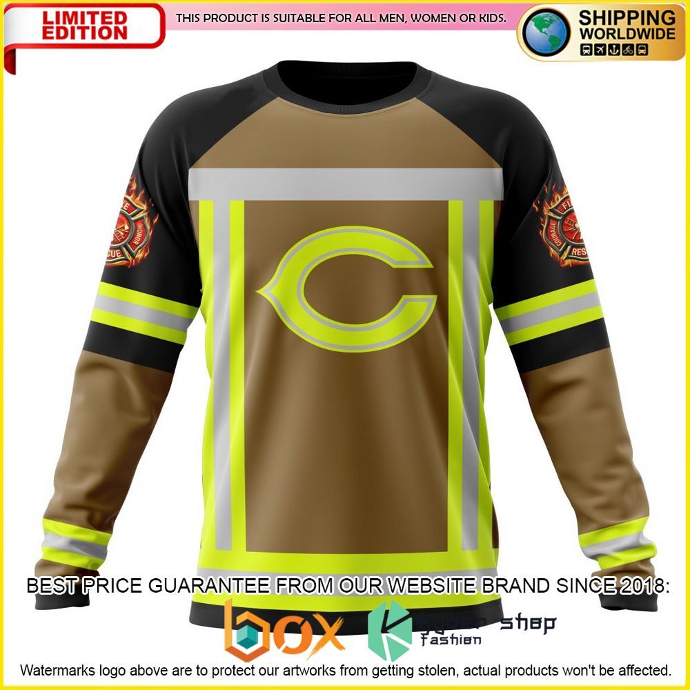 NEW NFL Chicago Bears Firefighter Personalized Shirt, Hoodie 6