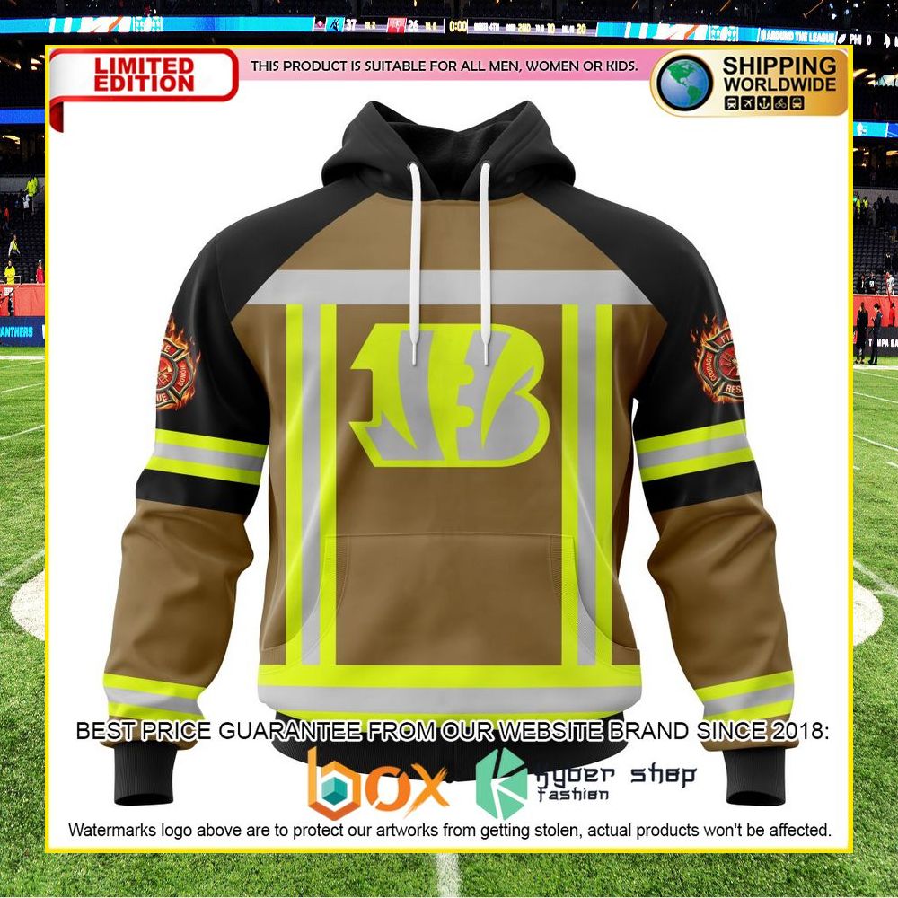 NEW NFL Cincinnati Bengals Firefighter Personalized Shirt, Hoodie 10