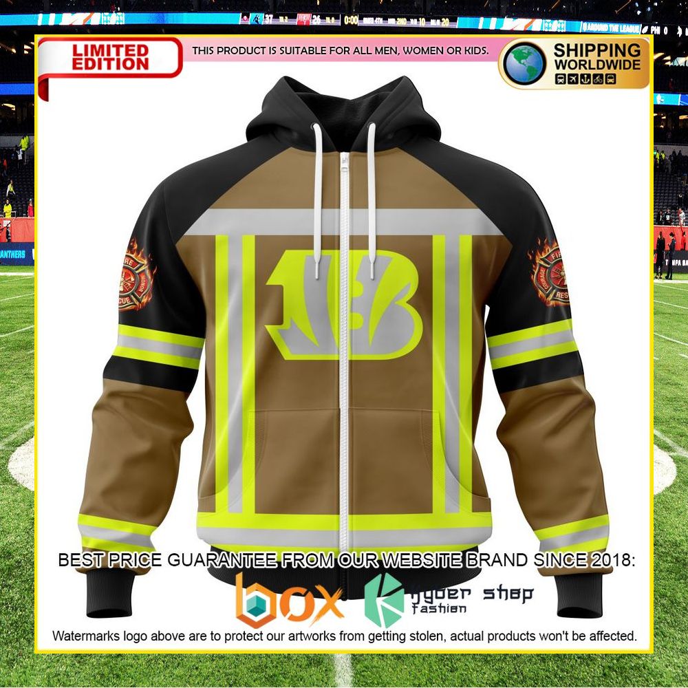 NEW NFL Cincinnati Bengals Firefighter Personalized Shirt, Hoodie 11