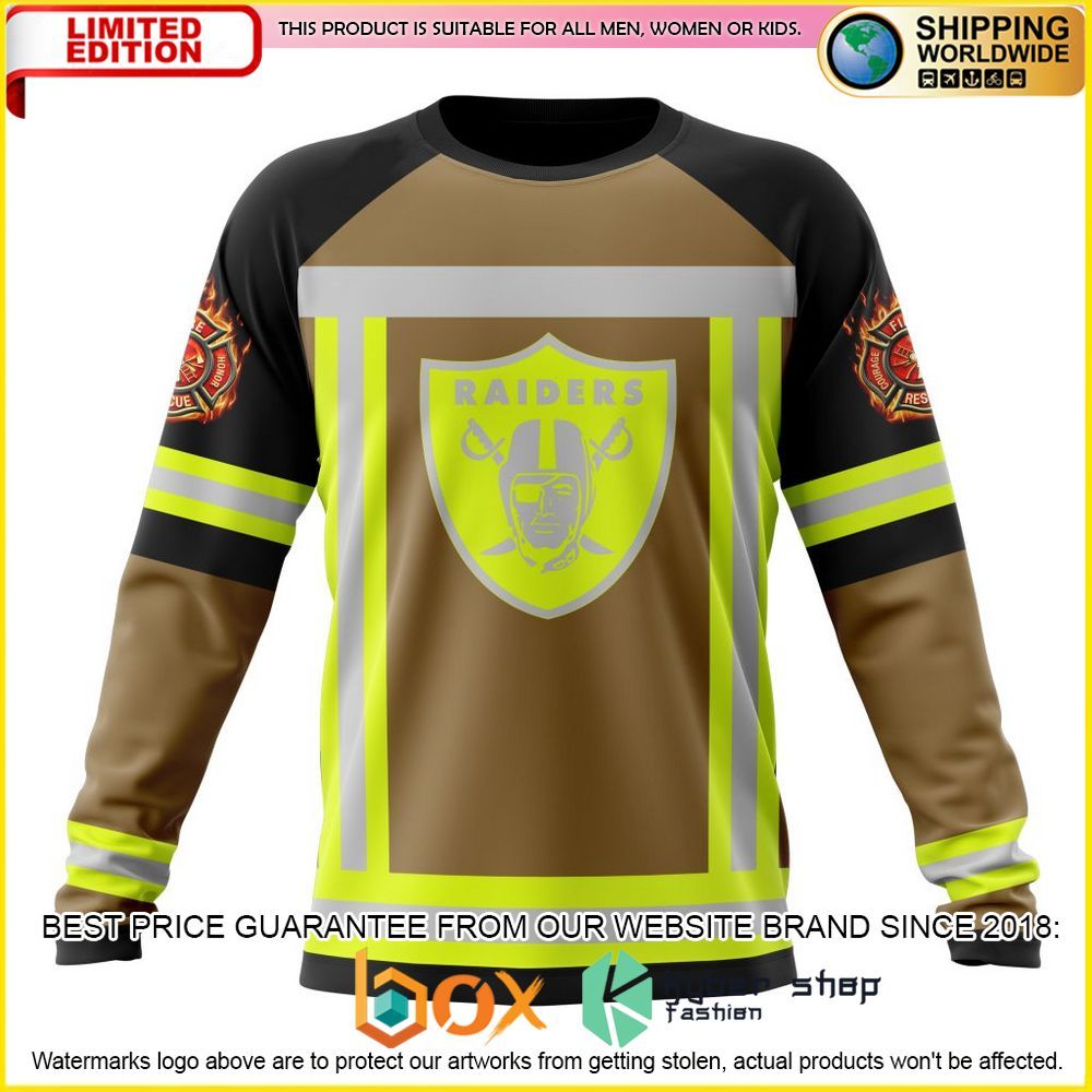 NEW NFL Las Vegas Raiders Firefighter Personalized Shirt, Hoodie 6