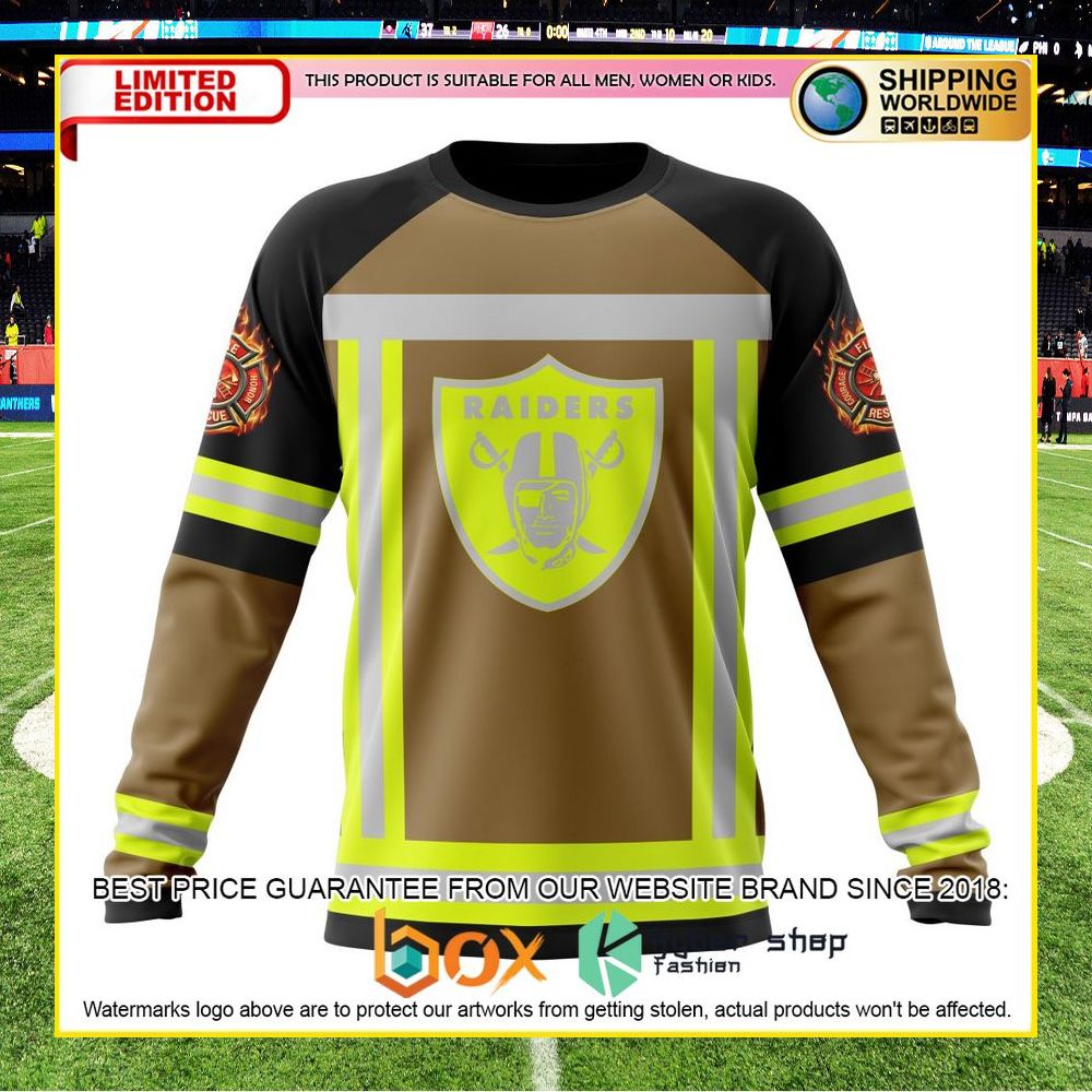 NEW NFL Las Vegas Raiders Firefighter Personalized Shirt, Hoodie 15