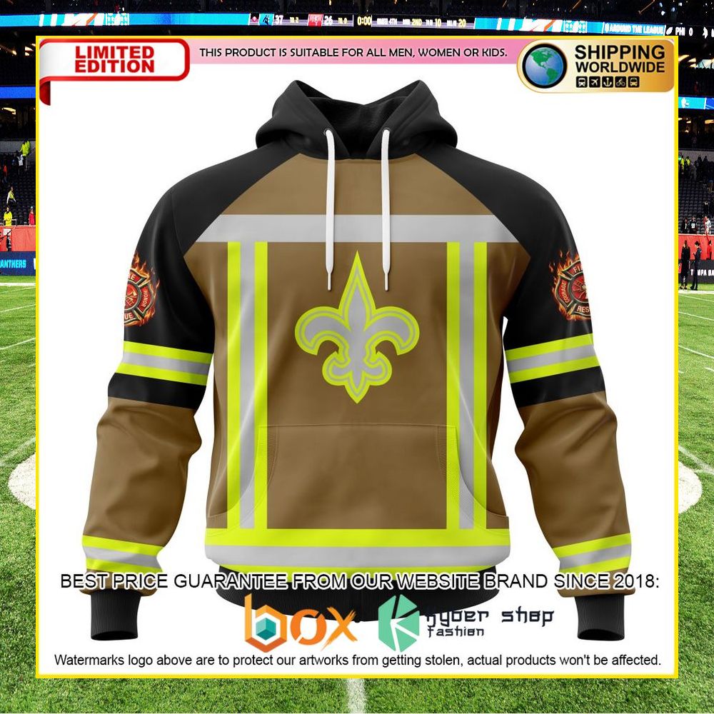 NEW NFL New Orleans Saints Firefighter Personalized Shirt, Hoodie 10
