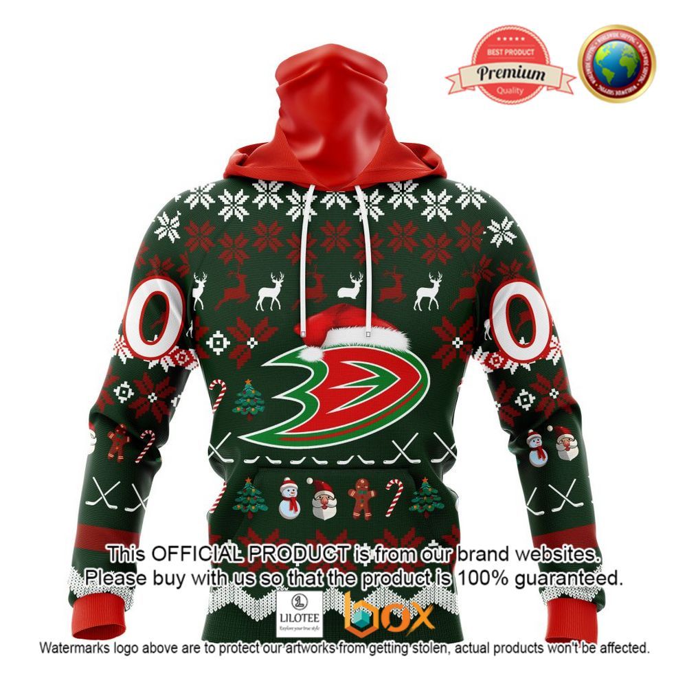 HOT NHL Anaheim Ducks Team Santa Hat Custom 3D Hoodie, T-Shirt 3