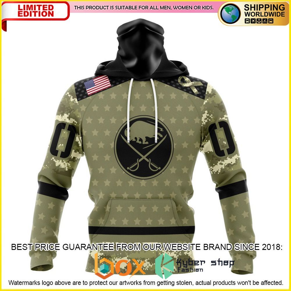 NEW NHL Buffalo Sabres Camo Military Appreciation Custom 3D Hoodie, Shirt 4