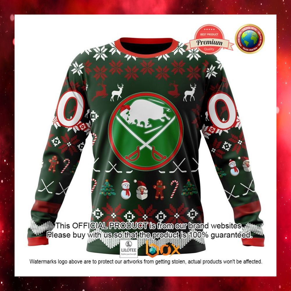 HOT NHL Buffalo Sabres Team Santa Hat Custom 3D Hoodie, T-Shirt 10