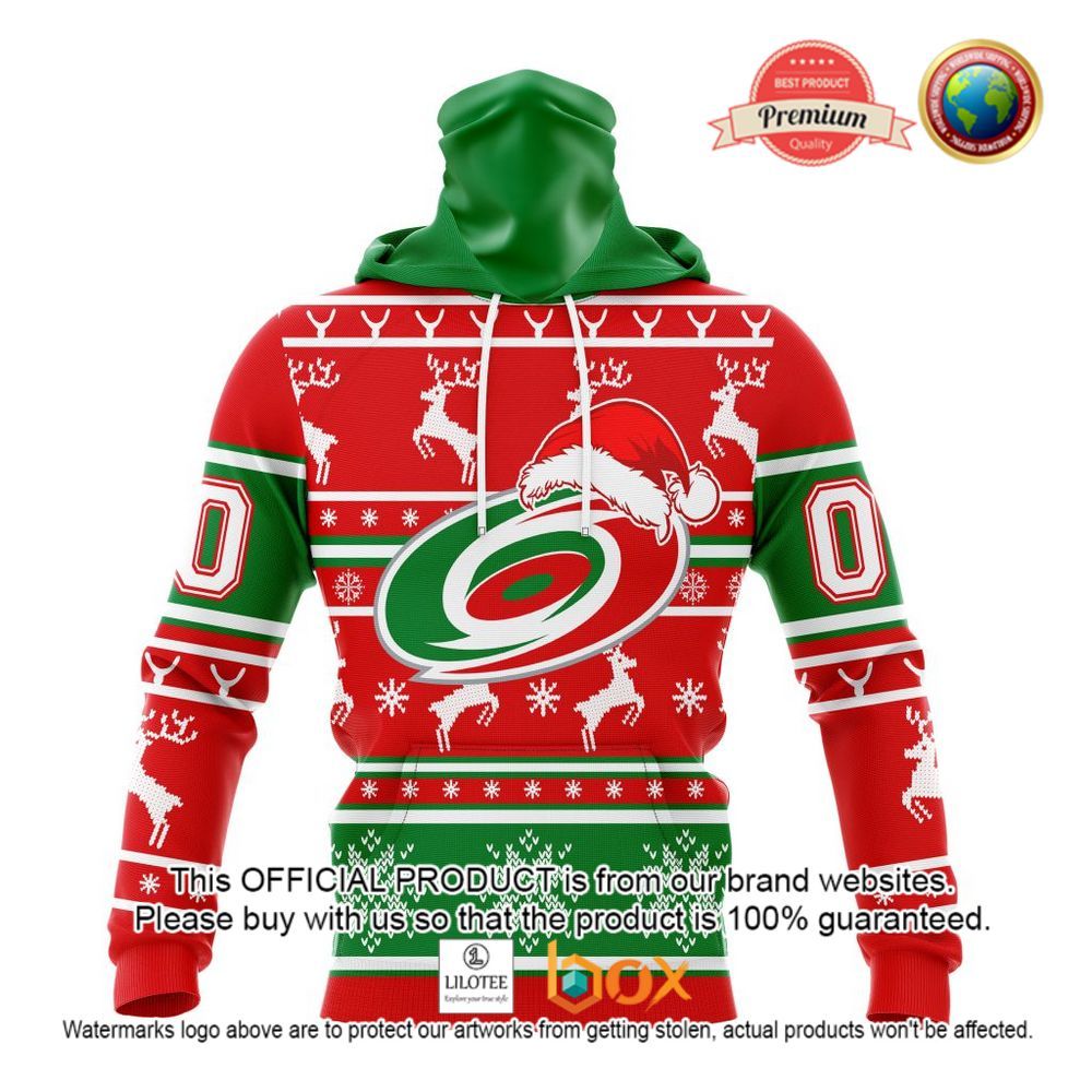 HOT NHL Carolina Hurricanes Santa Hat Custom 3D Hoodie, T-Shirt 3