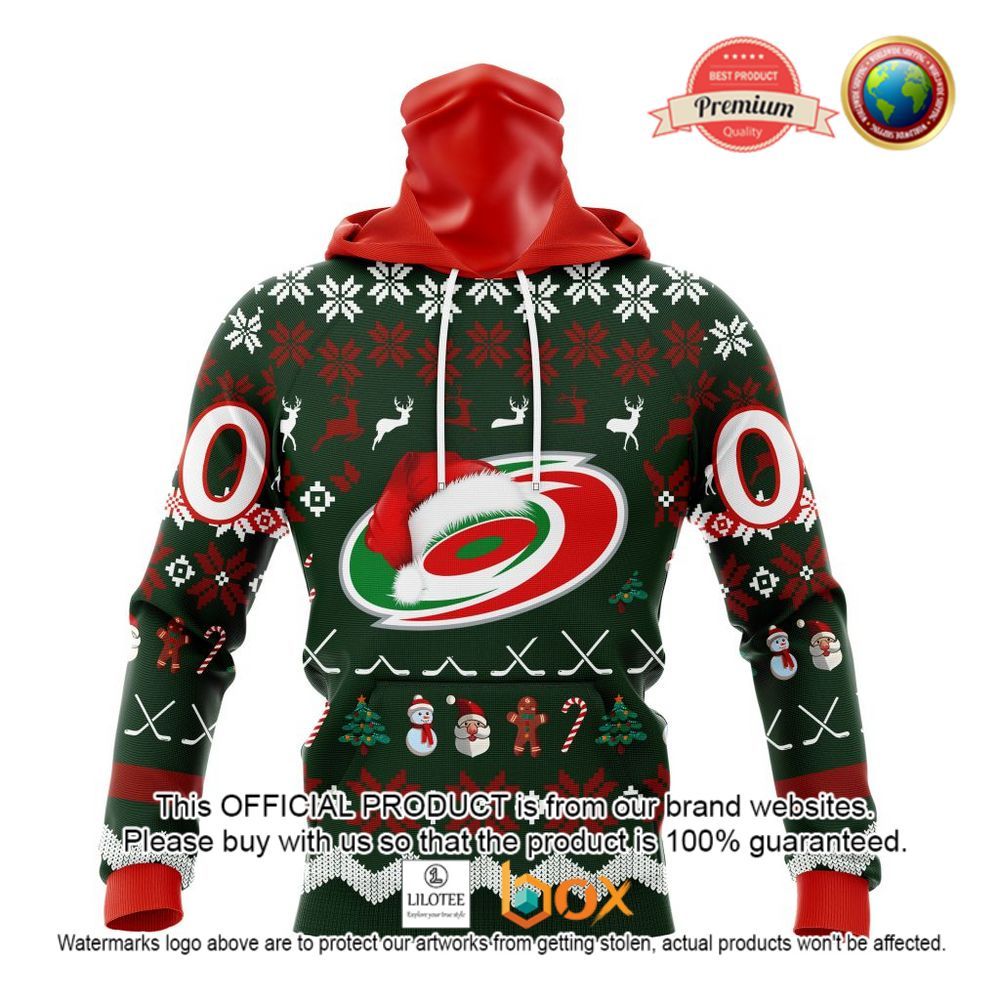 HOT NHL Carolina Hurricanes Team Santa Hat Custom 3D Hoodie, T-Shirt 3