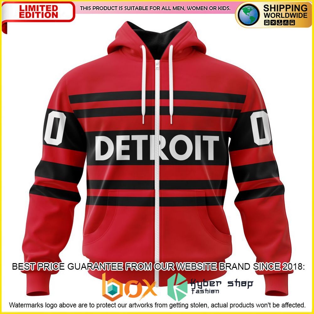 NEW NHL Detroit Red Wings Custom 3D Hoodie, Shirt 2