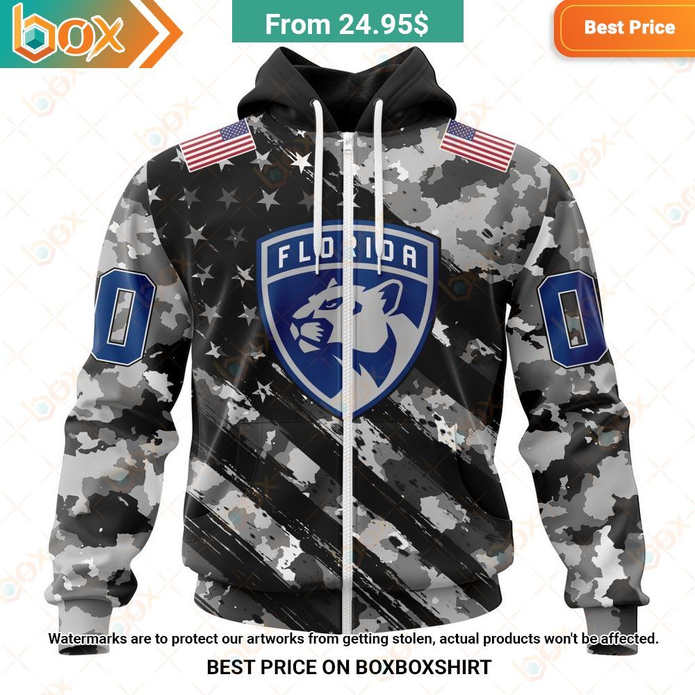 nhl florida panthers special camo military custom hoodie 2 630