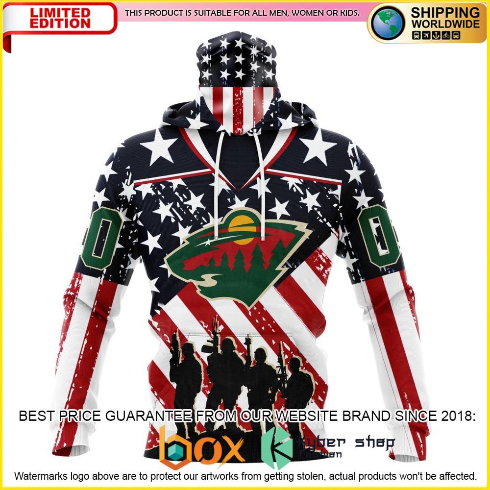 NEW NHL Minnesota Wild Kits For Honor US’s Military Custom 3D Hoodie, Shirt 4