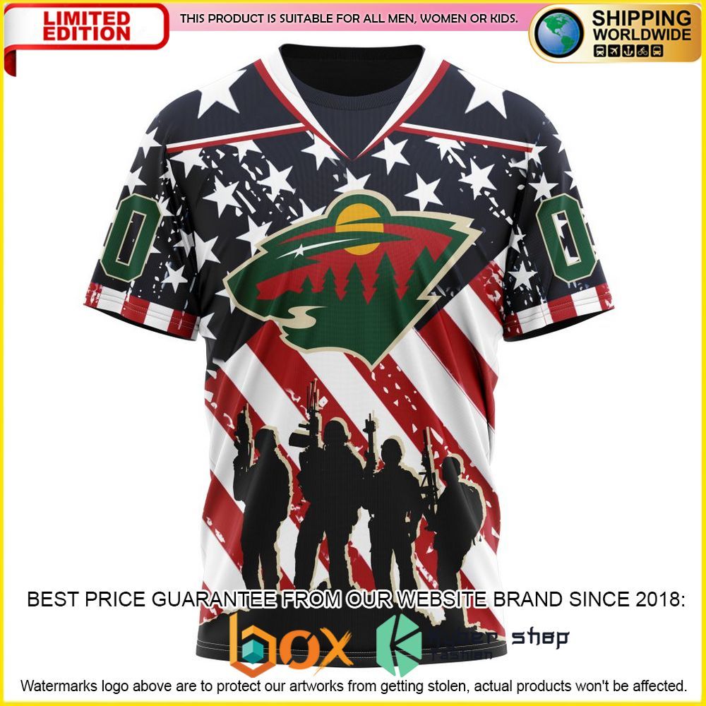 NEW NHL Minnesota Wild Kits For Honor US’s Military Custom 3D Hoodie, Shirt 8