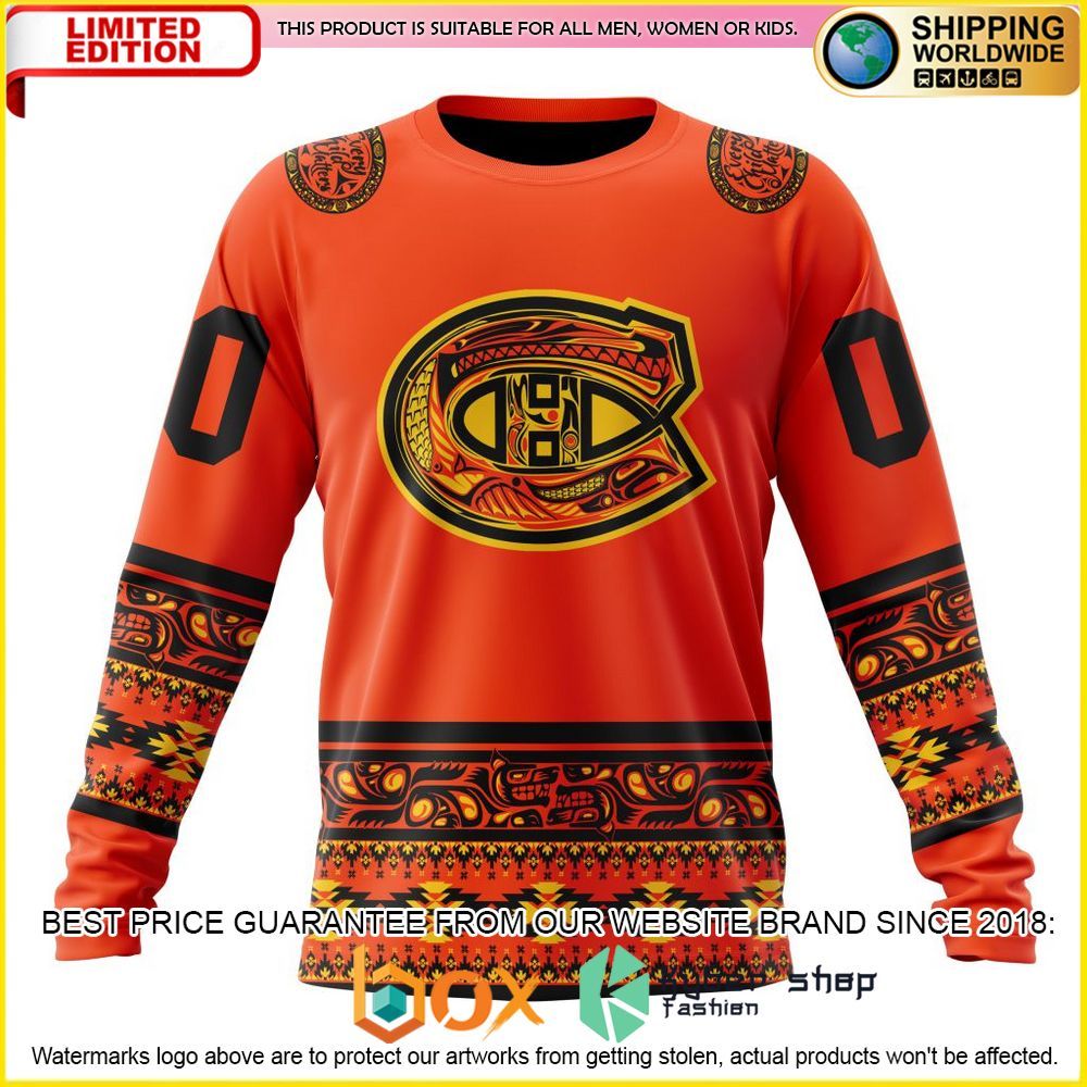 NEW NHL Montreal Canadiens National Day For Truth and Reconciliation Custom 3D Hoodie, Shirt 6