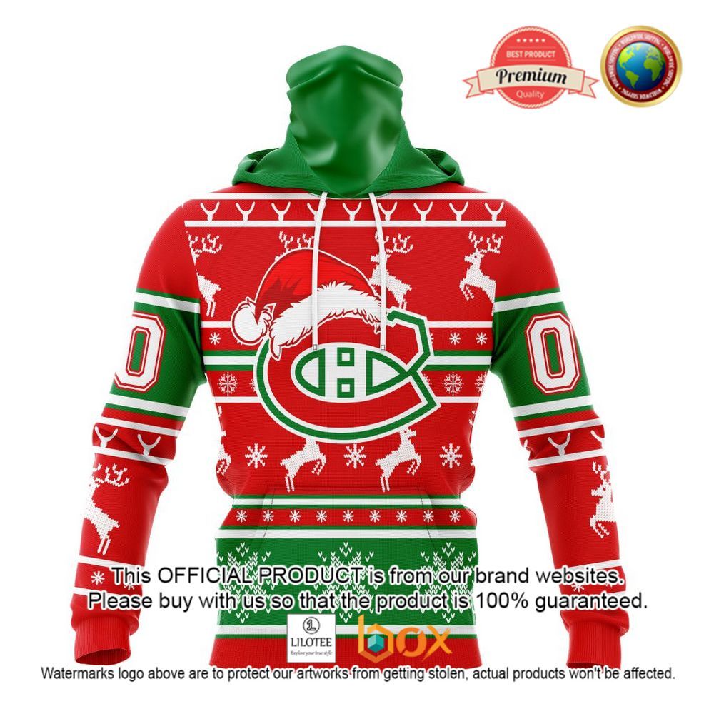 HOT NHL Montreal Canadiens Santa Hat Custom 3D Hoodie, T-Shirt 3