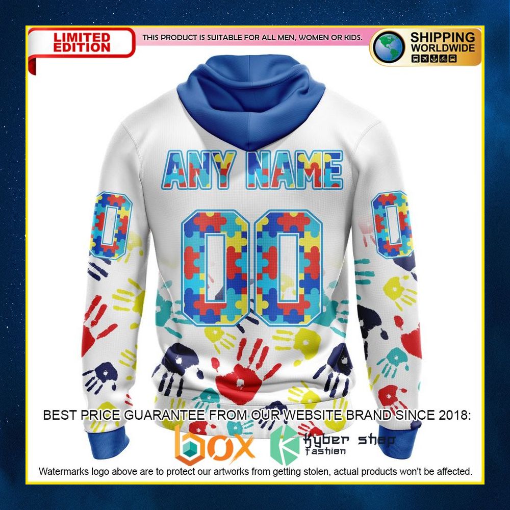 NEW NHL New York Rangers Autism Awareness Custom 3D Hoodie, Shirt 12
