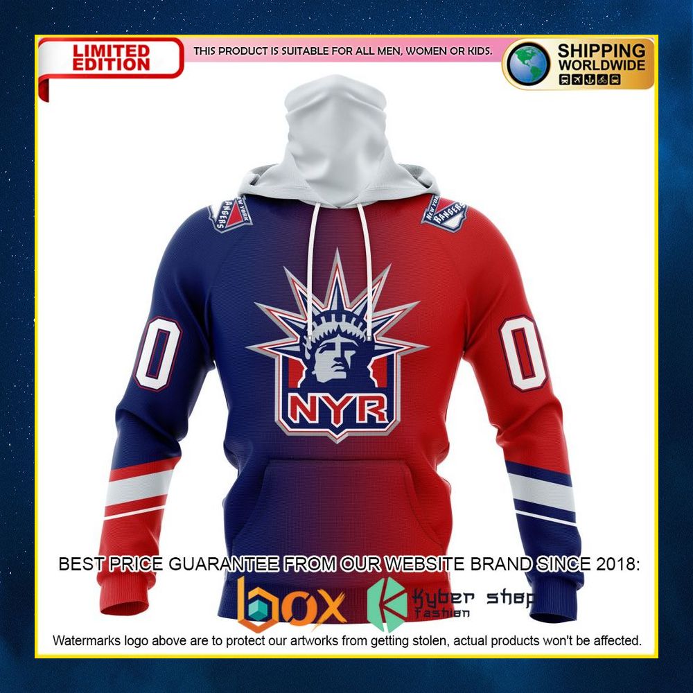 NEW NHL New York Rangers Gradient Custom 3D Hoodie, Shirt 13