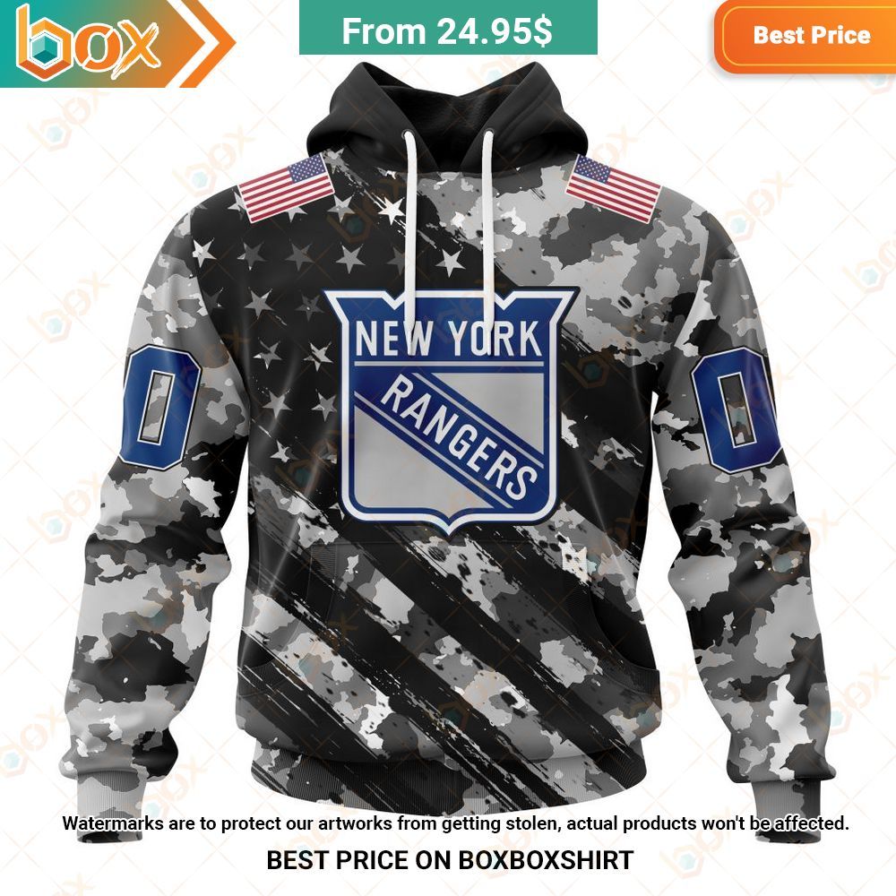 nhl new york rangers special camo military custom hoodie 1 58