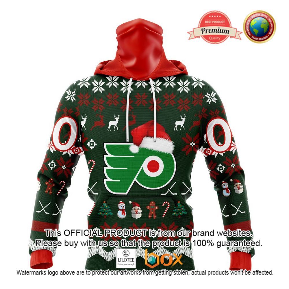 HOT NHL Philadelphia Flyers Team Santa Hat Custom 3D Hoodie, T-Shirt 3