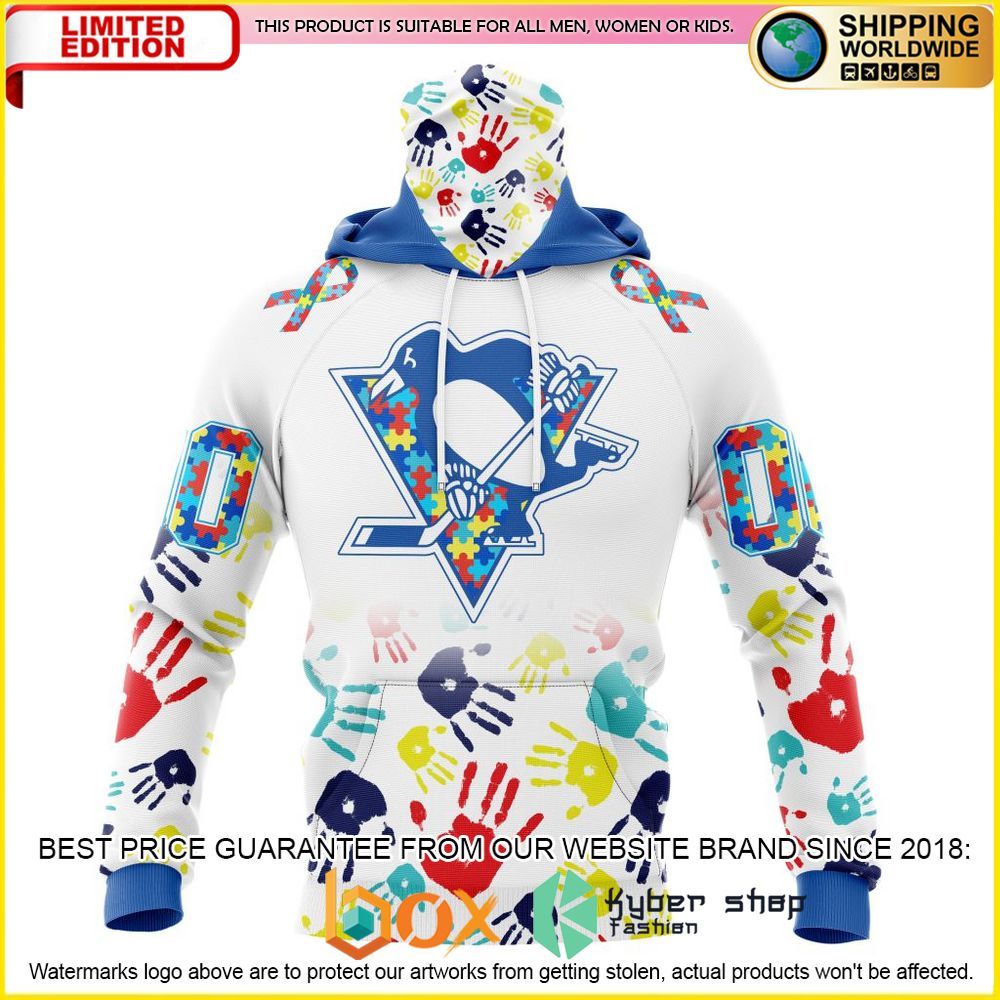 NEW NHL Pittsburgh Penguins Autism Awareness Custom 3D Hoodie, Shirt 4