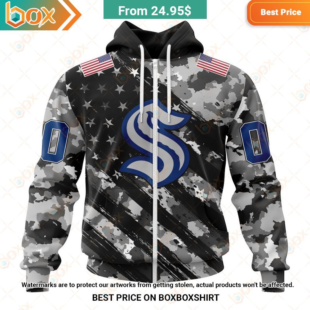 nhl seattle kraken special camo military custom hoodie 2 330