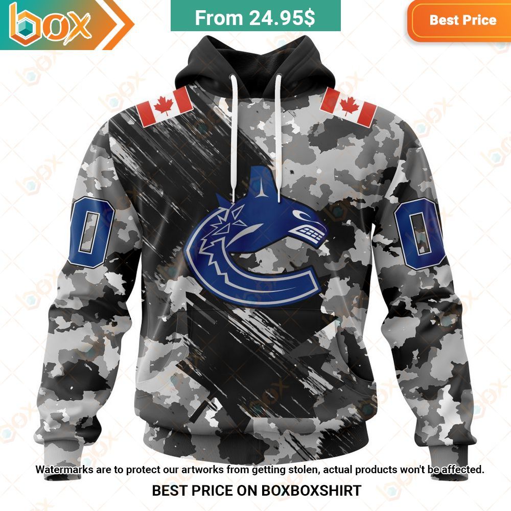 nhl vancouver canucks special camo armed forces custom hoodie 1 904