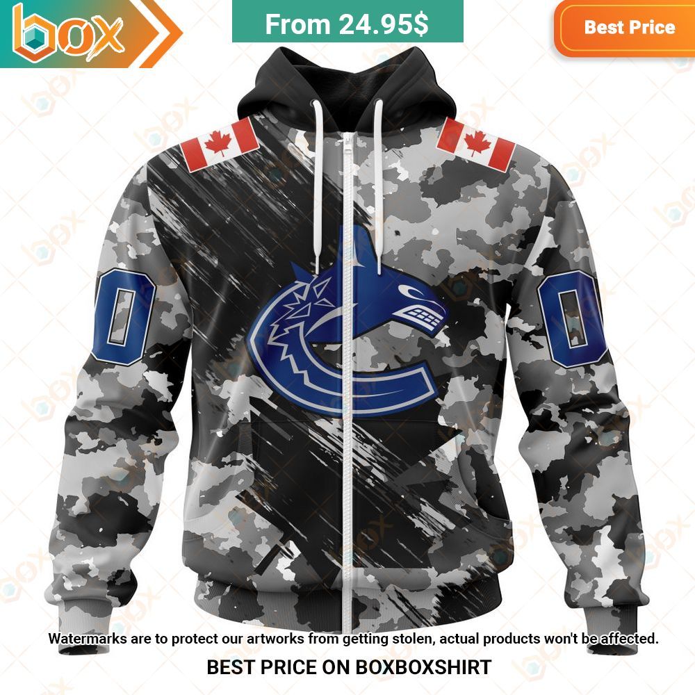 nhl vancouver canucks special camo armed forces custom hoodie 2 54