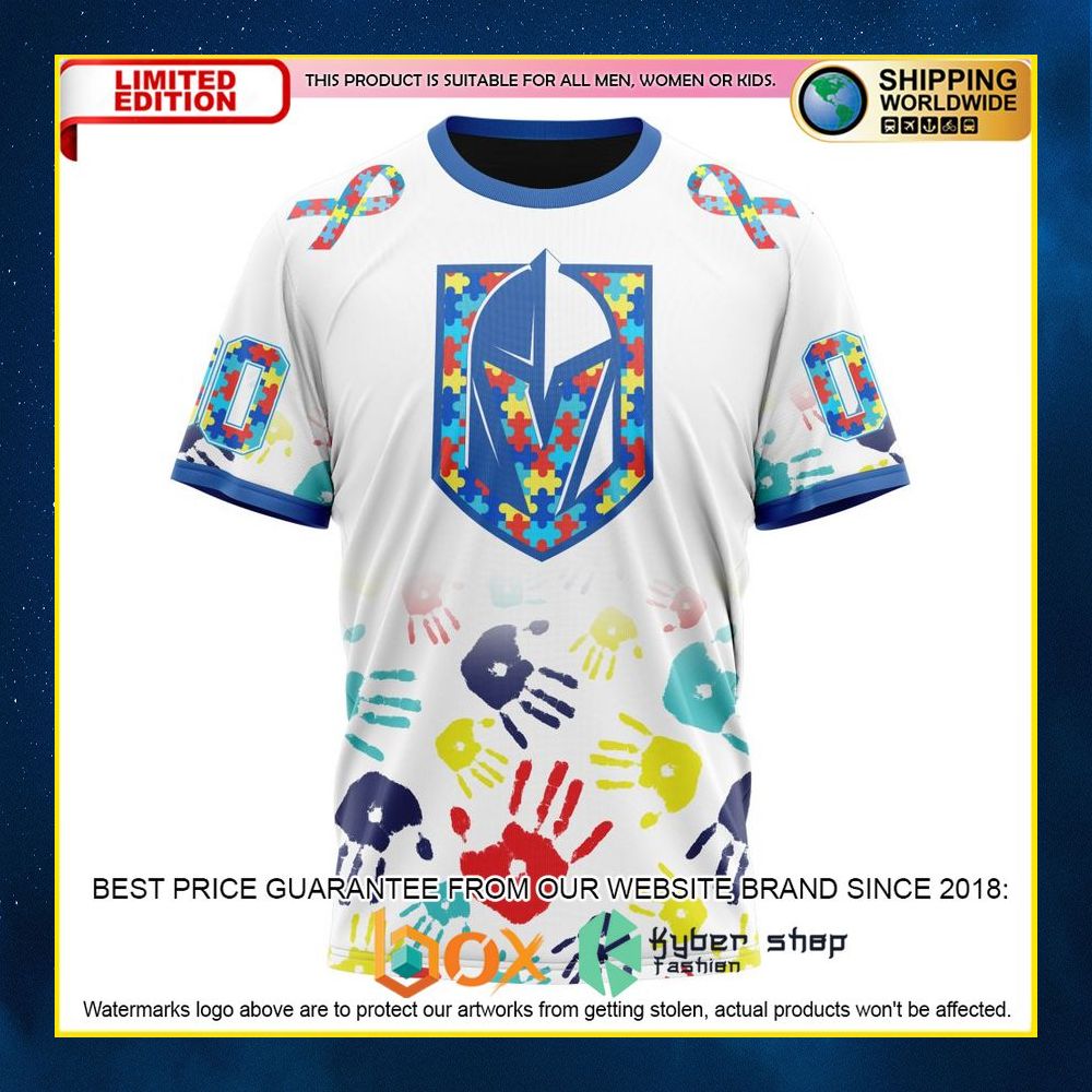 NEW NHL Vegas Golden Knights Autism Awareness Custom 3D Hoodie, Shirt 17
