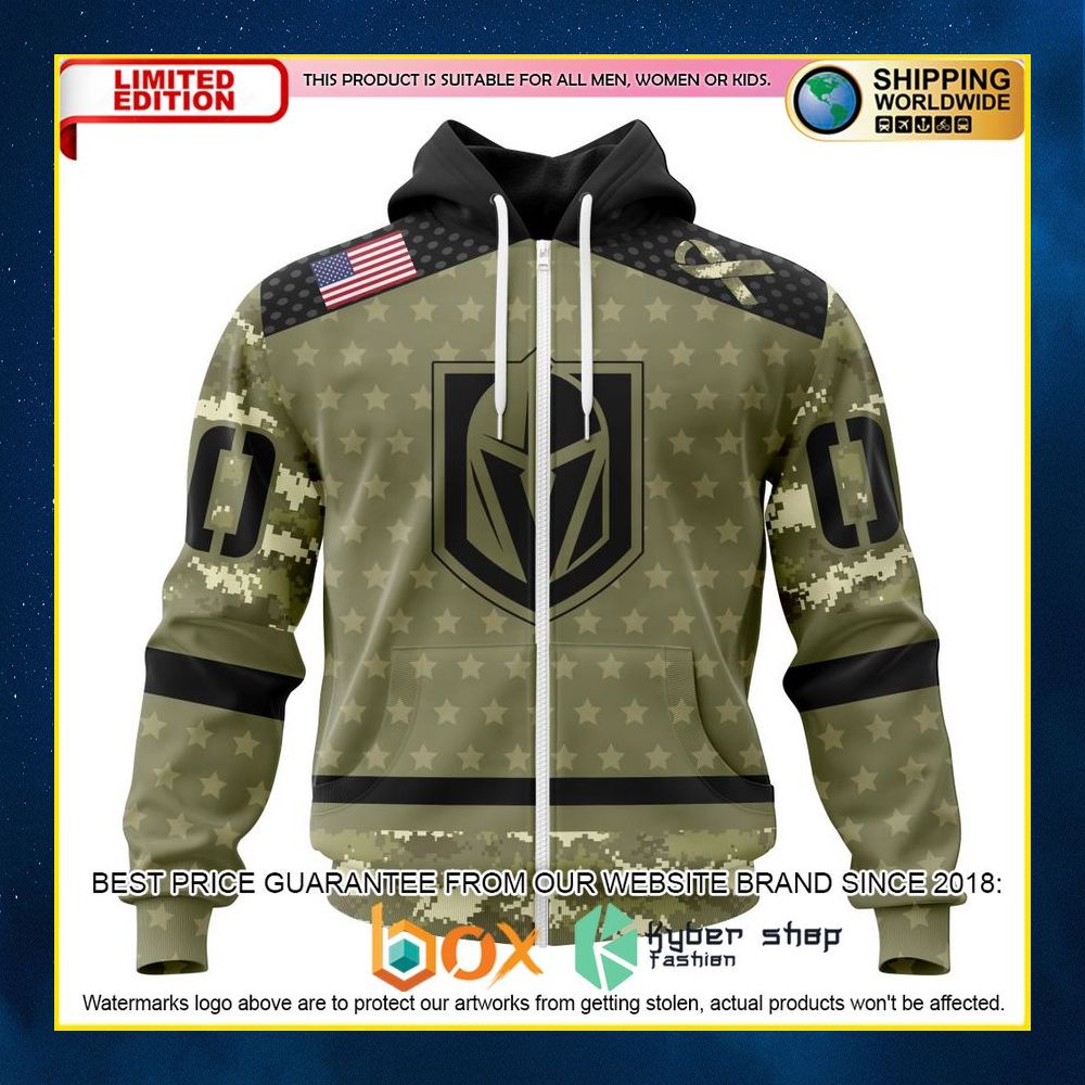 NEW NHL Vegas Golden Knights Camo Military Appreciation Custom 3D Hoodie, Shirt 11