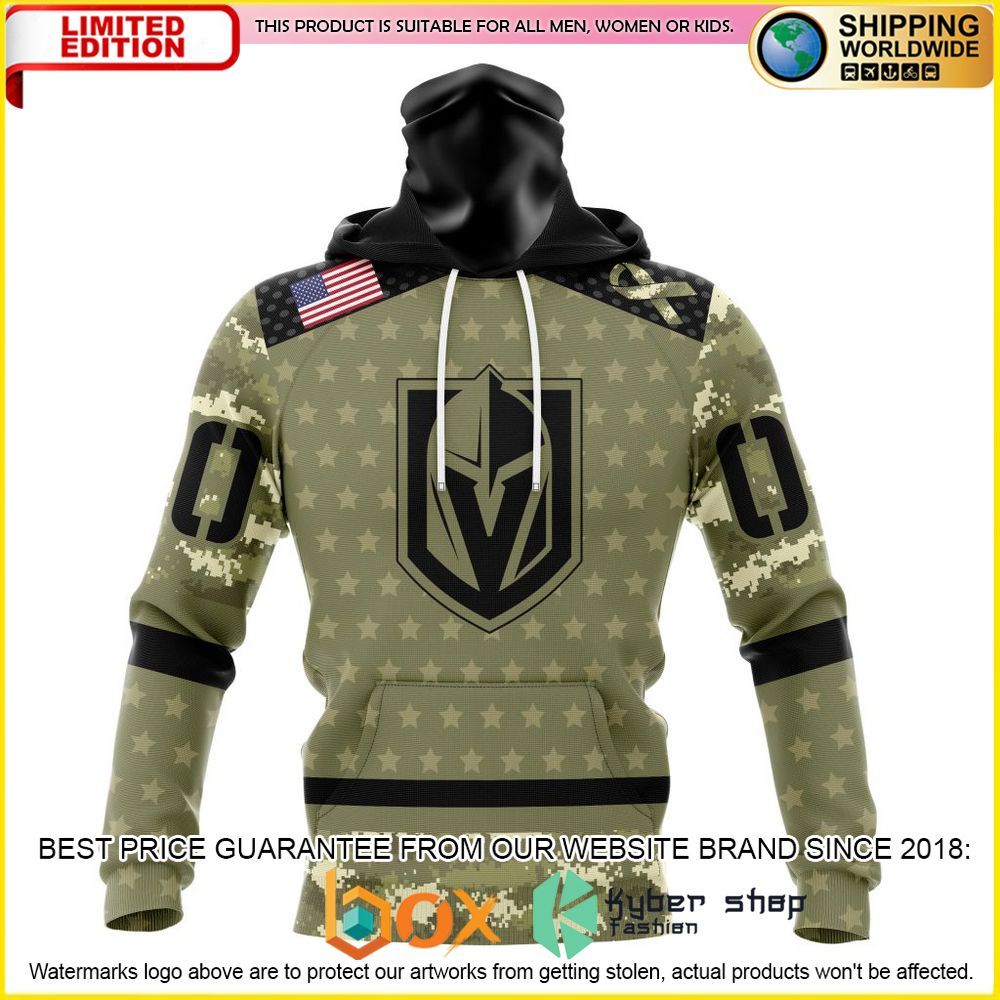 NEW NHL Vegas Golden Knights Camo Military Appreciation Custom 3D Hoodie, Shirt 4