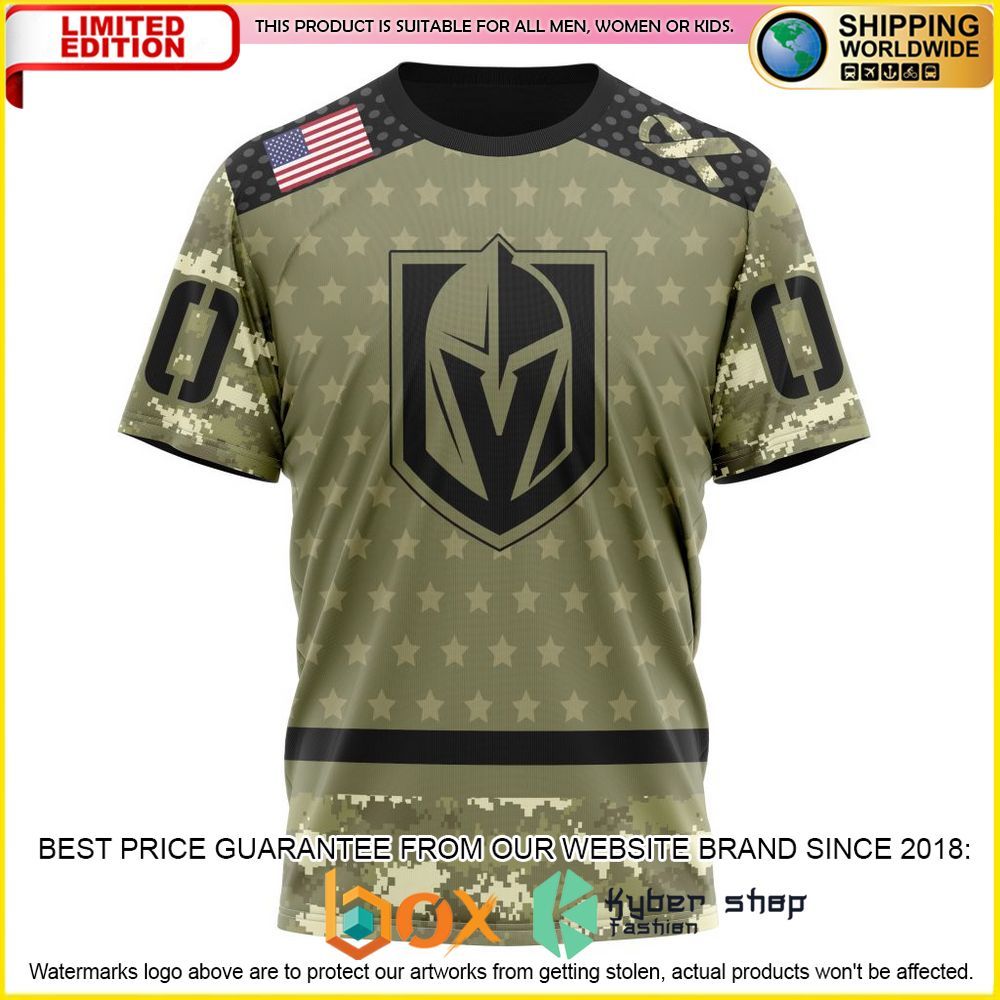 NEW NHL Vegas Golden Knights Camo Military Appreciation Custom 3D Hoodie, Shirt 8