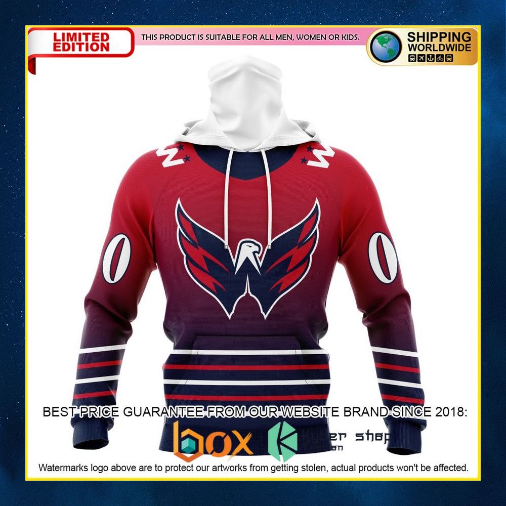 NEW NHL Washington Capitals Gradient Custom 3D Hoodie, Shirt 13