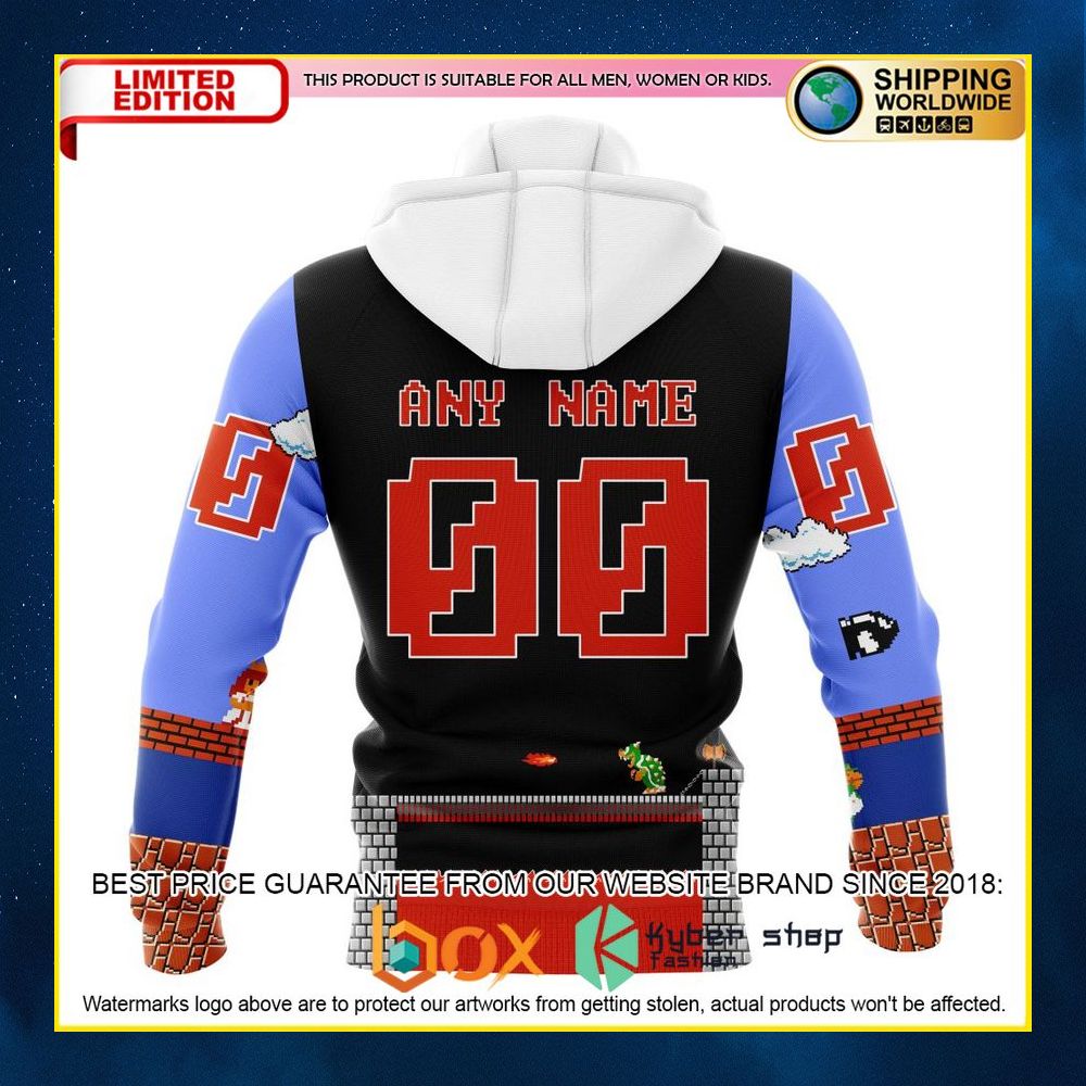 NEW NHL Washington Capitals Kits With Super Mario Custom 3D Hoodie, Shirt 14