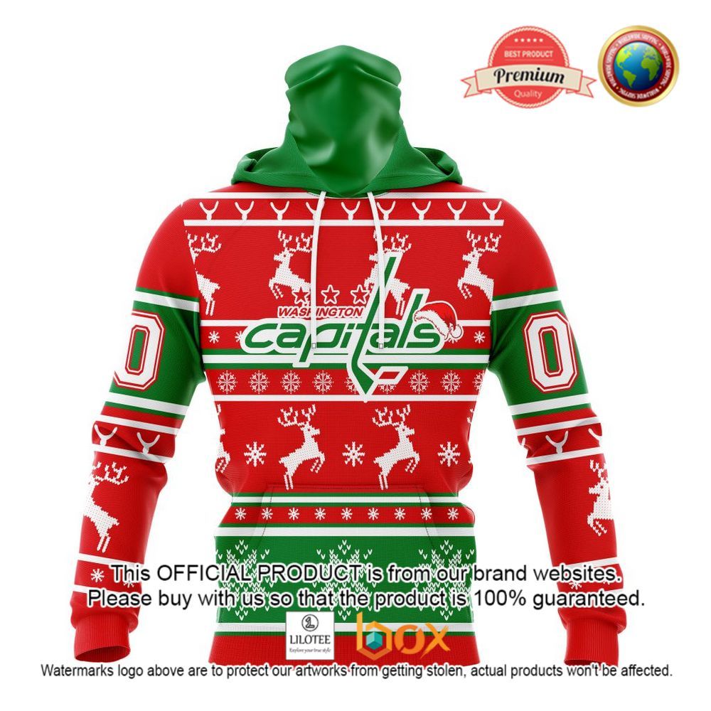 HOT NHL Washington Capitals Santa Hat Custom 3D Hoodie, T-Shirt 3