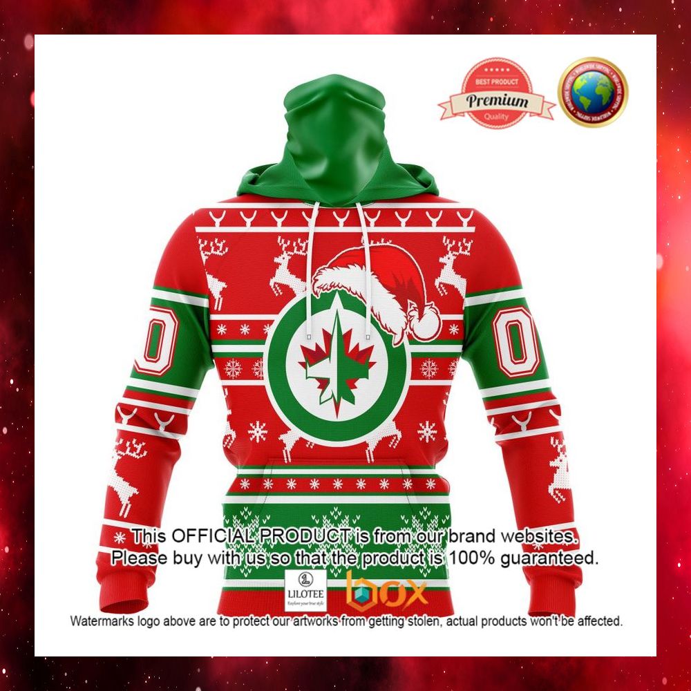 HOT NHL Winnipeg Jets Team Santa Hat Custom 3D Hoodie, T-Shirt 11