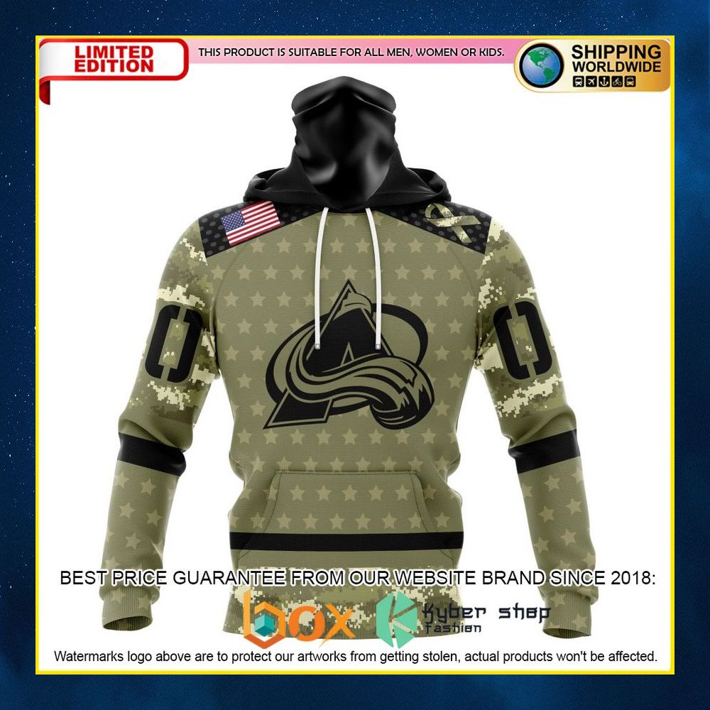 NEW NHL Colorado Avalanche Camo Military Appreciation Custom 3D Hoodie, Shirt 13