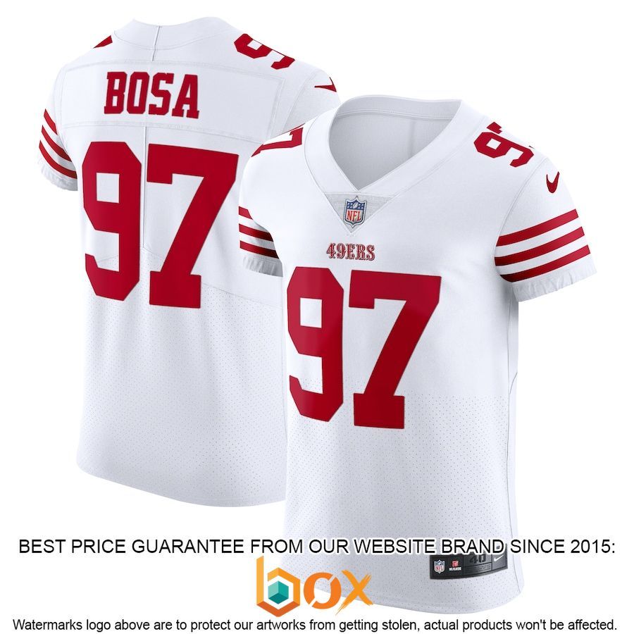 BEST Nick Bosa San Francisco 49ers Vapor Elite White Football Jersey 1
