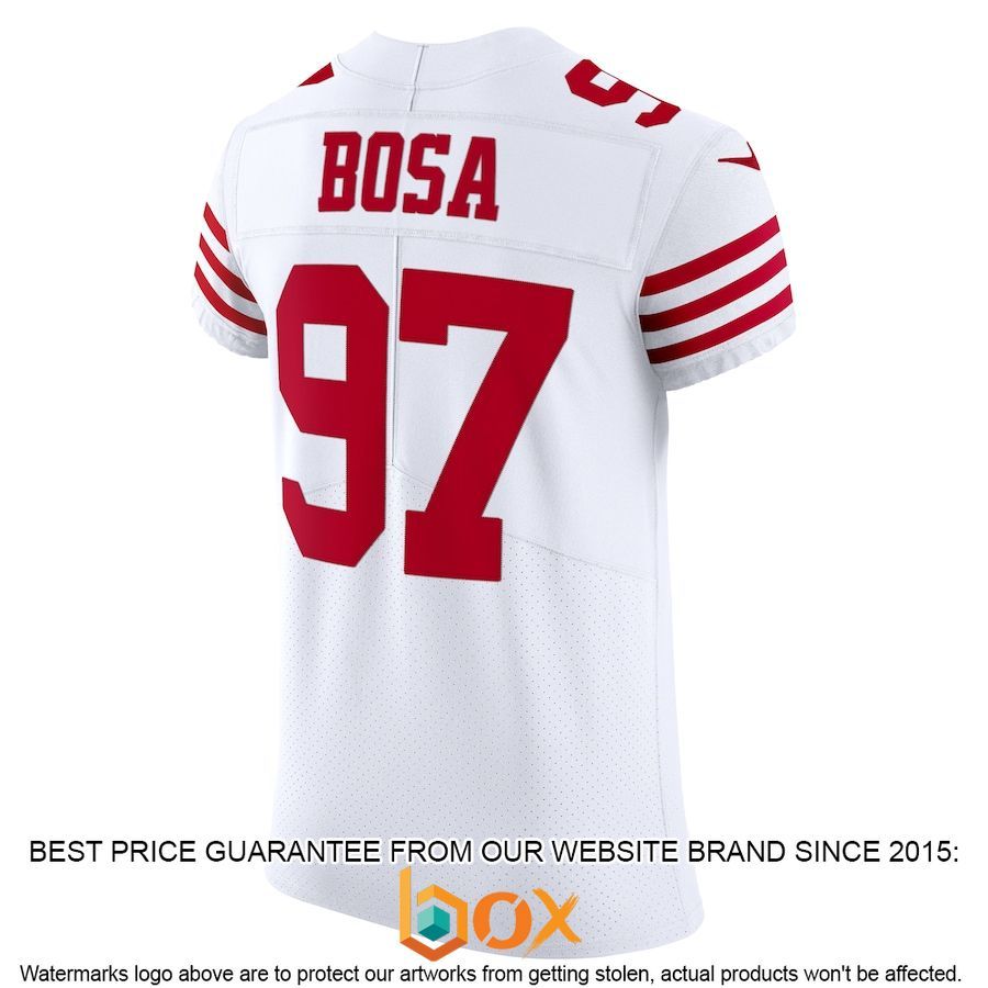 BEST Nick Bosa San Francisco 49ers Vapor Elite White Football Jersey 3