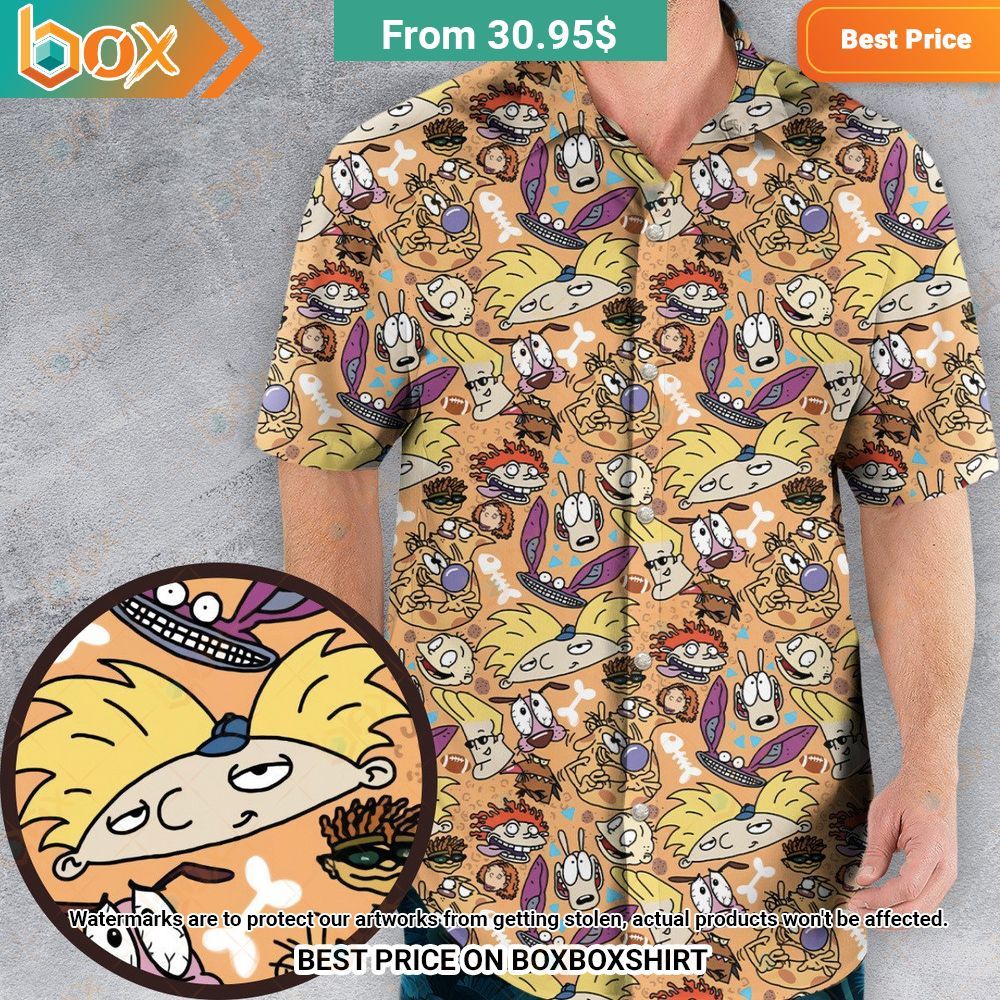 Nickelodeon 90s Mashup Cartoon Hawaiian Shirt 9