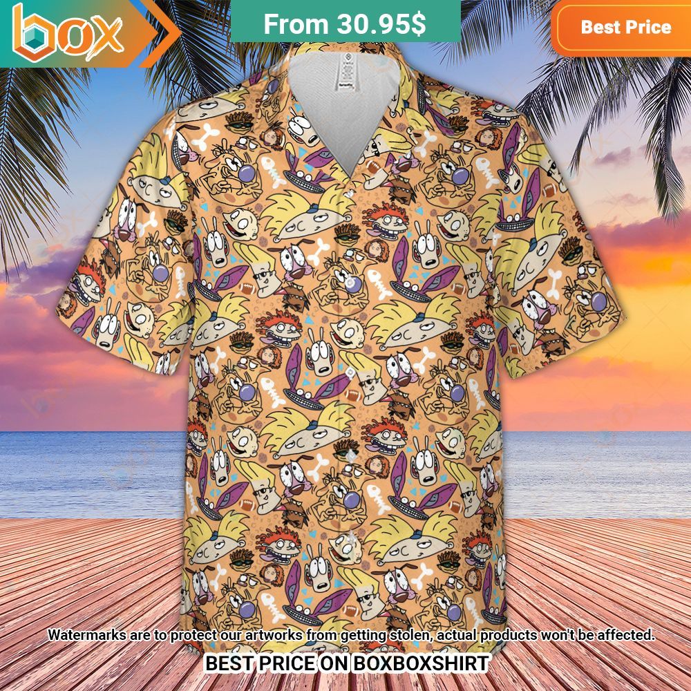 Nickelodeon 90s Mashup Cartoon Hawaiian Shirt 11
